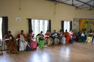 Activities at anganwadi training (Phase I)